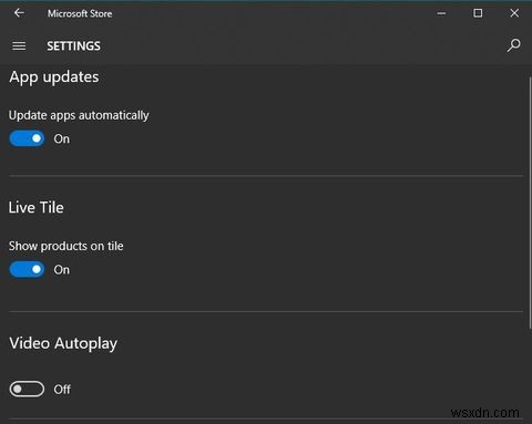 How to Disable Autoplaying Videos in the Microsoft Store