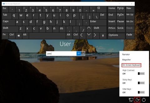How to Log Into Windows Without a Keyboard