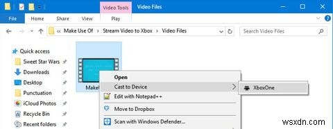 How to Stream Video to Xbox One From Windows 10