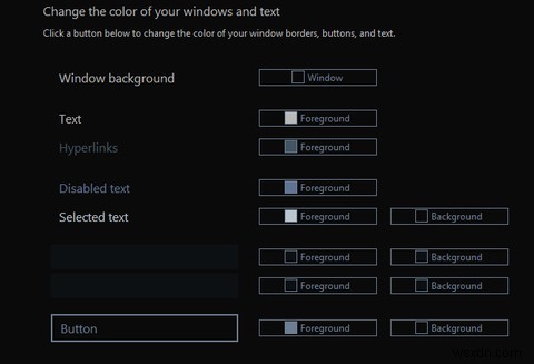 Enable the Hidden High Contrast Dark Theme in Windows 10