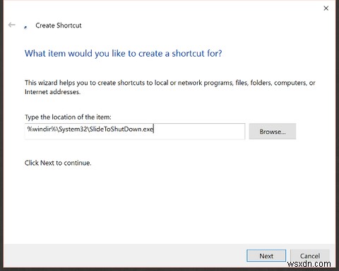 How to Shutdown Your Windows 10 Device With a Slide