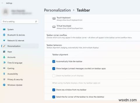 7 Ways to Customize the Windows 11 Taskbar