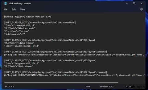 How to Add Dark and Light Mode Options to Windows 11’s Context Menu