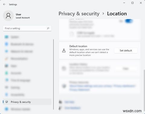 How to Configure Location Services on Windows 11