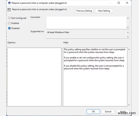 How to Turn Off Password-on-Wake in Windows 11