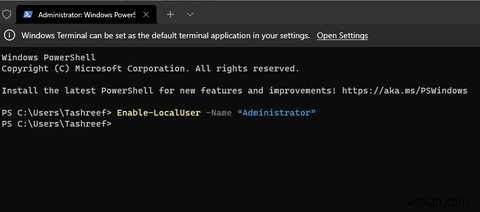 How to Enable or Disable the Built-in Administrator Account in Windows 11