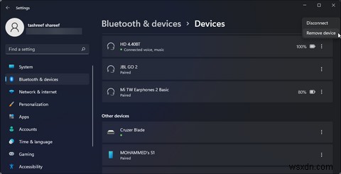 How to Rename Bluetooth Devices on Windows 11