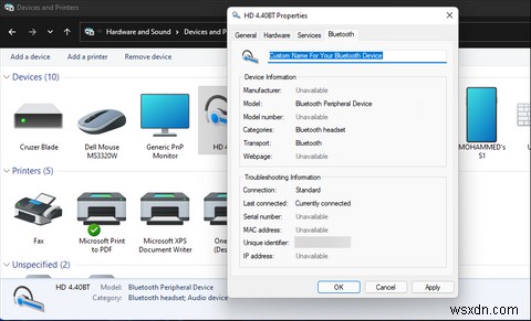 How to Rename Bluetooth Devices on Windows 11