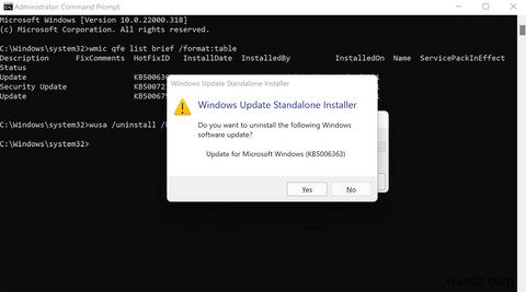 How to Uninstall Updates in Windows 11 