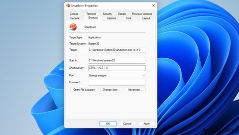 How to Add a Shutdown Desktop Shortcut in Windows 11