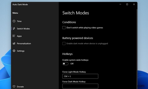 How to Schedule Light and Dark Mode Times in Windows 11