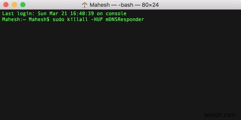 How to Flush the DNS Cache on a Mac