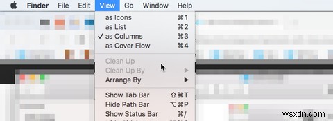 How to Restore Clean Up Options in Finder