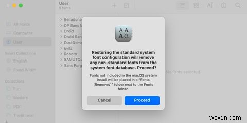 How to Reset Your Font Collection in macOS
