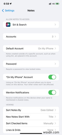 How to Change the Default Account for Apple’s Notes App