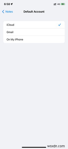 How to Change the Default Account for Apple’s Notes App