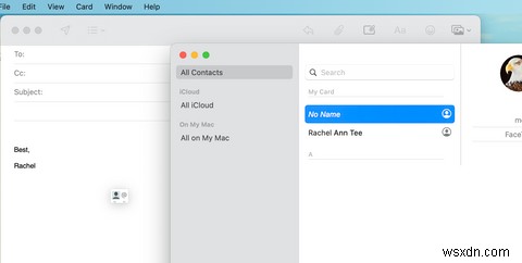 How to Send and Receive Virtual Business Cards (vCards) in Mail on a Mac