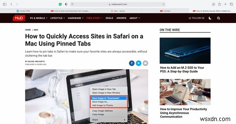 How to Save and Download Text, Images, and Entire Webpages in Safari on a Mac