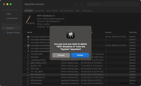 How to Delete Passwords From Keychain Access on macOS