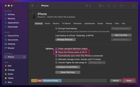 How to Sync Your iPhone With a Mac Over Wi-Fi