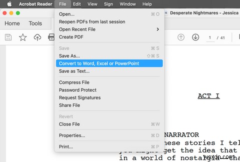 How to Convert a PDF to Word on a Mac