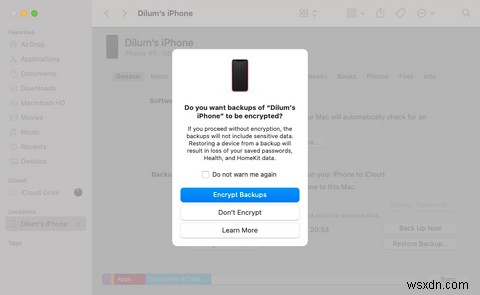 How to Back Up Your iPhone to Your Mac