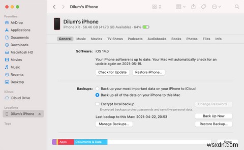 How to Back Up Your iPhone to Your Mac