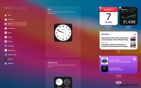 How to Use macOS Widgets in the Notification Center
