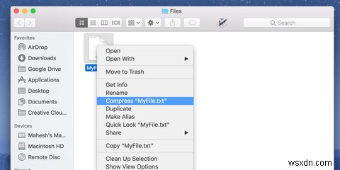 How to Compress Files on a Mac