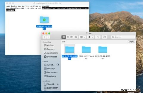 What to Do When Time Machine Backups Are Stuck in Trash