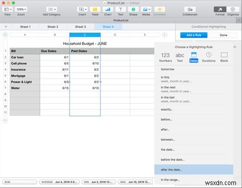 How to Use Conditional Formatting in Numbers on Mac