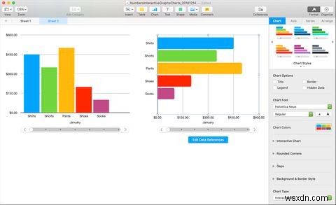 How to Create Interactive Charts and Graphs on Mac Using Numbers