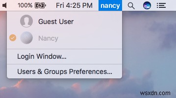 How to Quickly Switch User Accounts Using the Mac Menu Bar