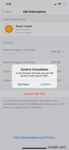How to Cancel a Noom Subscription