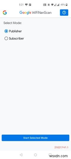 WifiNanScan Helps You Measure the Distance Between Two Phones