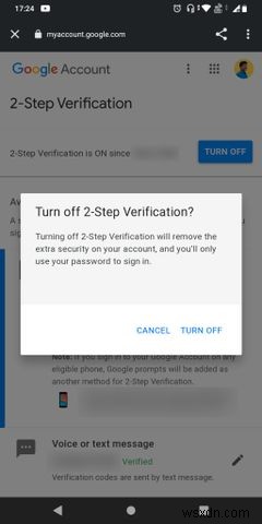 How to Turn Off 2-Step Verification on Your Google Account on Android