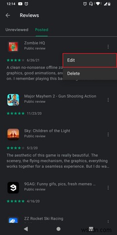 How to Write and Edit Reviews on the Google Play Store