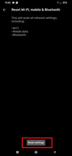 How to Reset Network Settings on Android