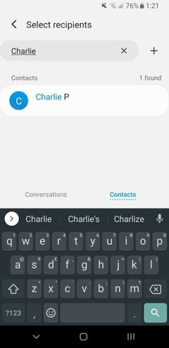 How to Forward a Text on Android