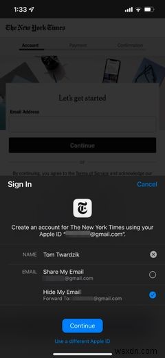 The Difference Between Hide My Email in iCloud+ and Sign in with Apple