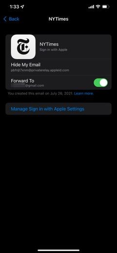 The Difference Between Hide My Email in iCloud+ and Sign in with Apple