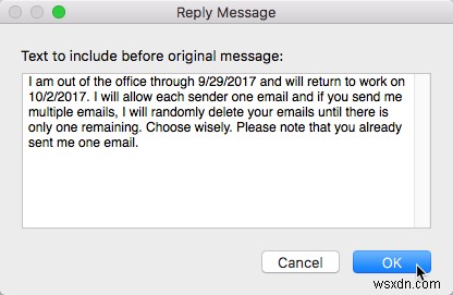 How to Set Up an Out-of-Office Email Reply on Your Mac