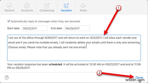 How to Set Up an Out-of-Office Email Reply on Your Mac