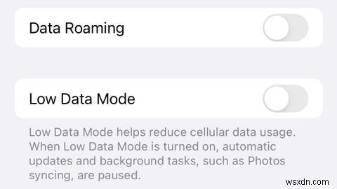 How to Turn Off Low Data Mode on iPhone