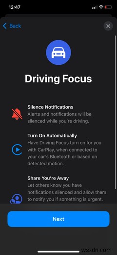 How to Use iOS’s Focus Mode to Automatically Reply to Texts While Driving