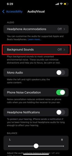 How to Play Calming Background Sounds Using iOS 15