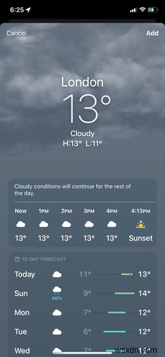How to Add, Rearrange, and Delete Locations in the iPhones Weather App