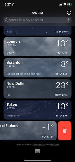 How to Add, Rearrange, and Delete Locations in the iPhones Weather App