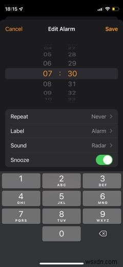 How to Bring Back the Keypad Entry in the Alarm Clock in iOS 15