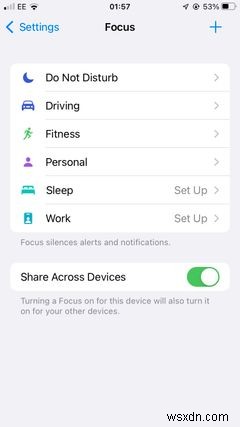 How to Schedule and Automate Different Focus Modes in iOS 15